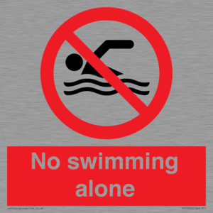 No swimming alone